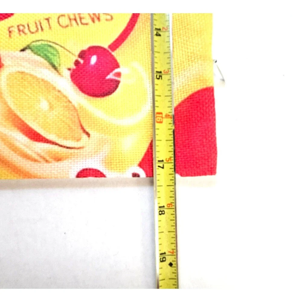 Pillow Shams Starburst Fruit Chews Noveltry Print Set of 2 Square 17.5 x 17.5
